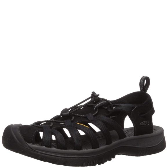 KEEN WOMEN'S WHISPER CLOSED TOE SPORT SANDALS, BLACK/MAGNET, 11